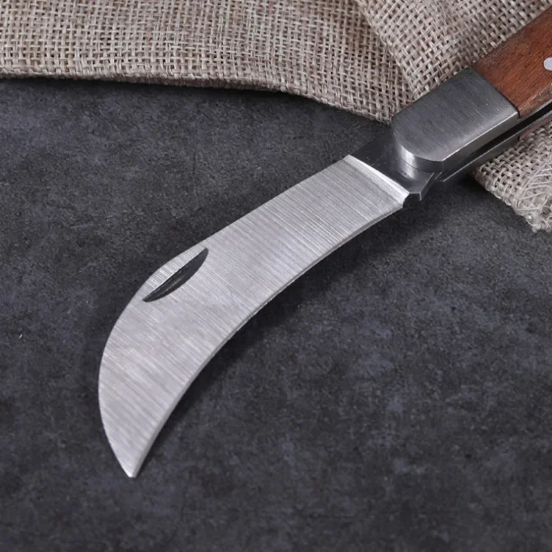 Klapp Pfropfmesser Pfropfwerkzeuge Pfropfen Beschneidmesser Professionelle Garten Obstbaum Pfropfschneider Holzgriff Messer