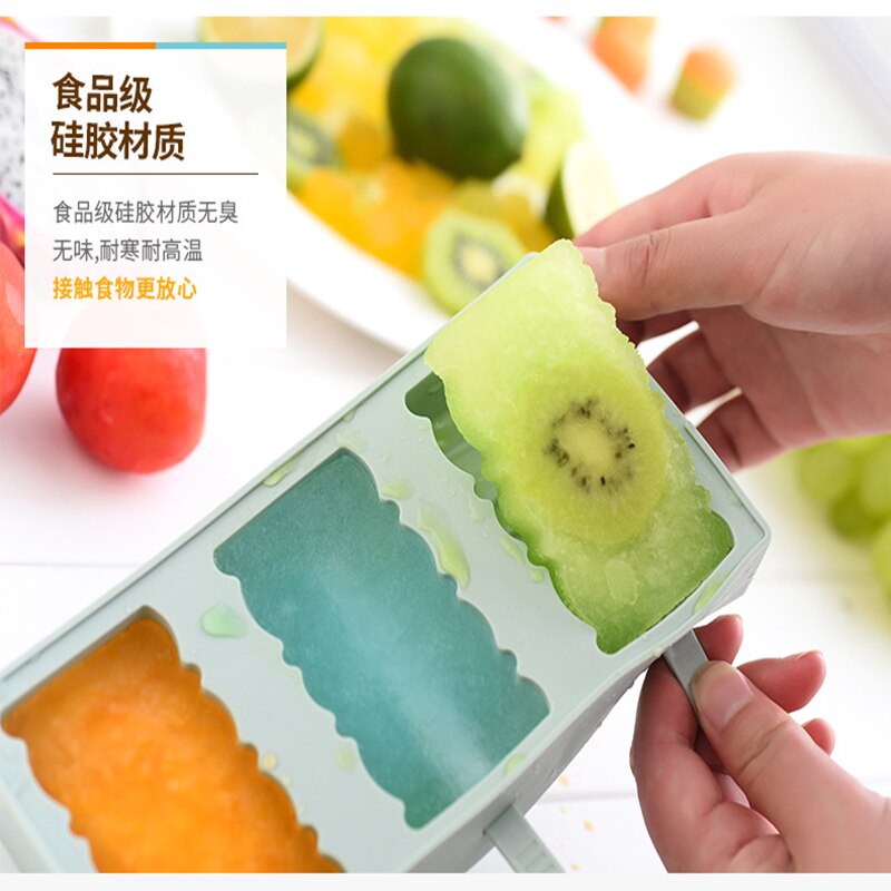 Silicone popsicle ice cream mold Three Company mold