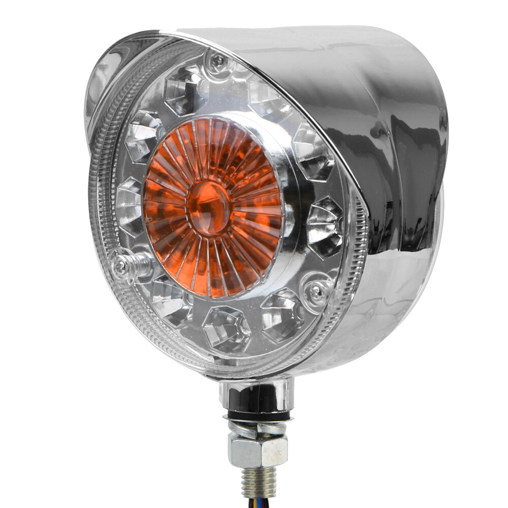 Luces LED intermitentes para camiones, coches, remolques, tractores, autobuses, barcos, 24V, luz de parada de doble cara, luces de indicador lateral rojo/amarillo