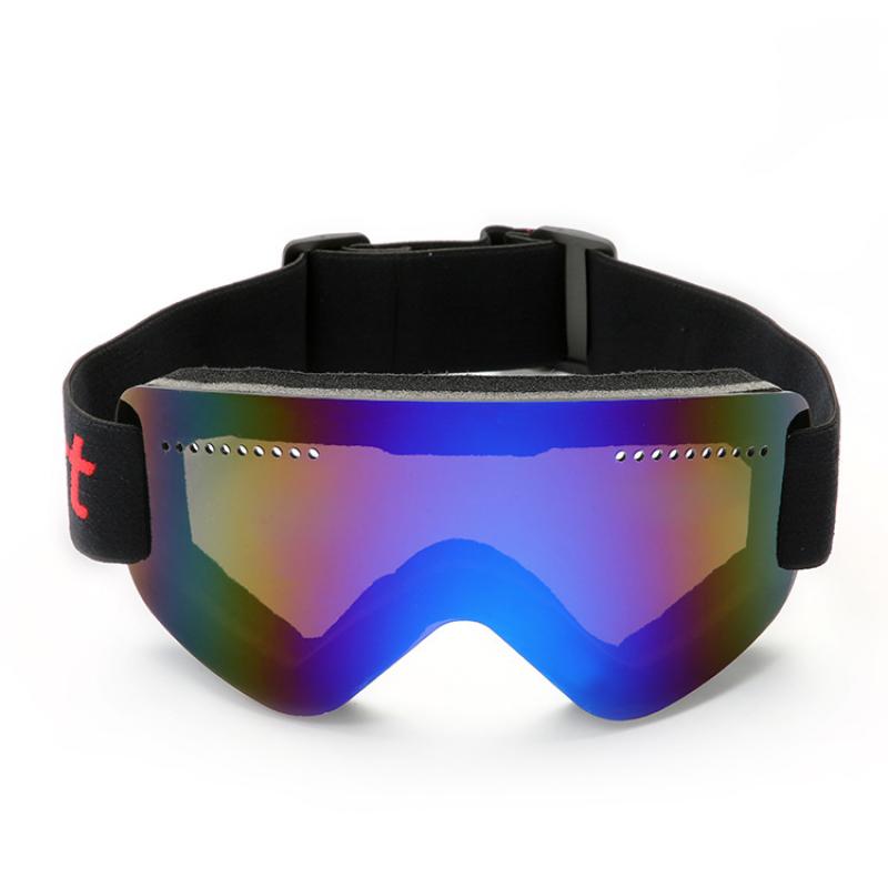 Unisex outdoor skibrillen, snowboardbrillen, anti-condens skibrillen, volledige revo-coating, uv-bescherming