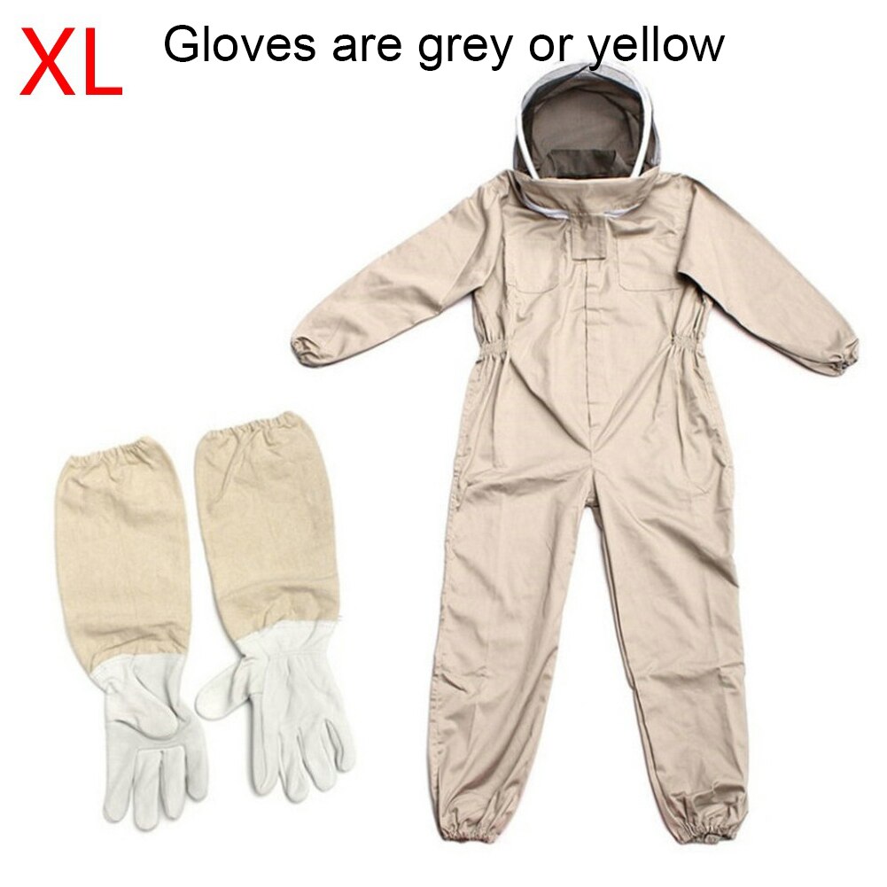 Säkerhetsdräkt unisex ventilerad skyddskläder bee proof med handske biodlingsdräkt slöja huva gård helkropp