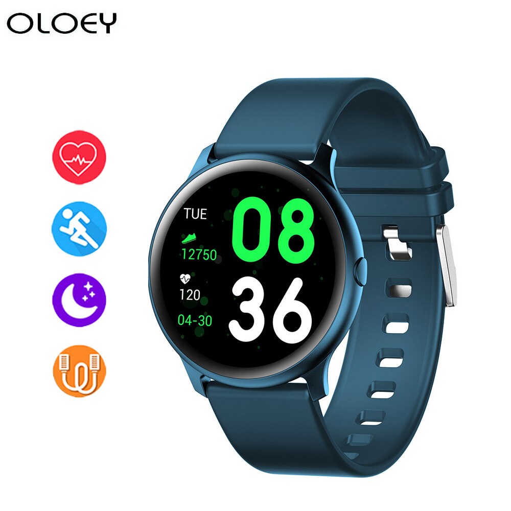 Smartwatch met hartslagmeter voor heren, sporthorloge, berichtherinnering, sportfitnesstracker voor android, ios en xiaomi.