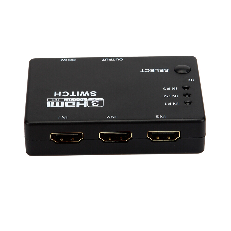 3 Port Smart HDMI Switcher Three HDMI Signal Input Switch HDMI signal output 3 cut 1 video switcher