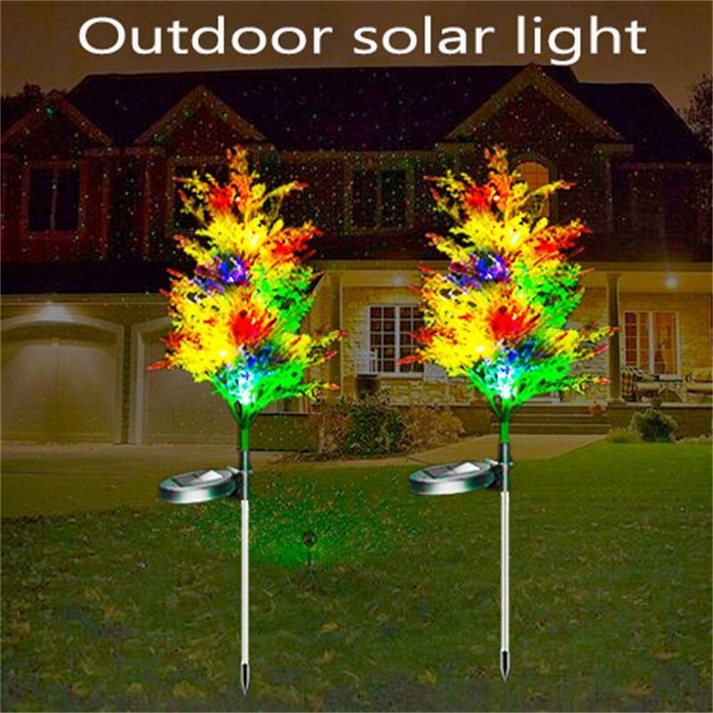 2 Pack Solar Grenen Kerstboom Verlichting Waterdic Grandado
