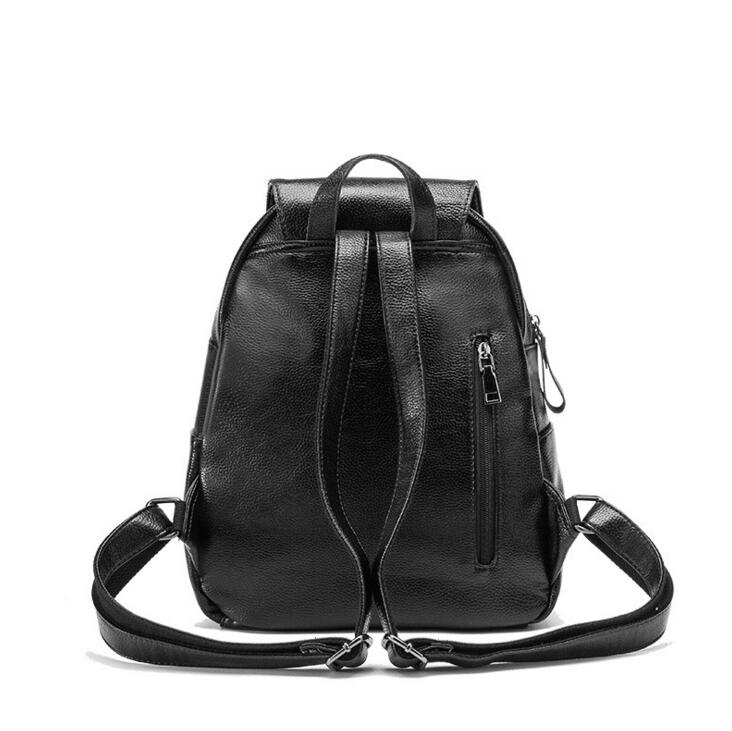 071017 vrouwen mode PU leer rugzak