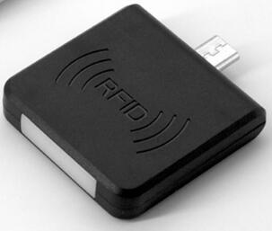 Lector de tarjetas Rfid USB de tamaño Mini para teléfono móvil Android, lector de tarjetas Micro USB Rfid de 125Khz o 13,56 Mhz: ID Black
