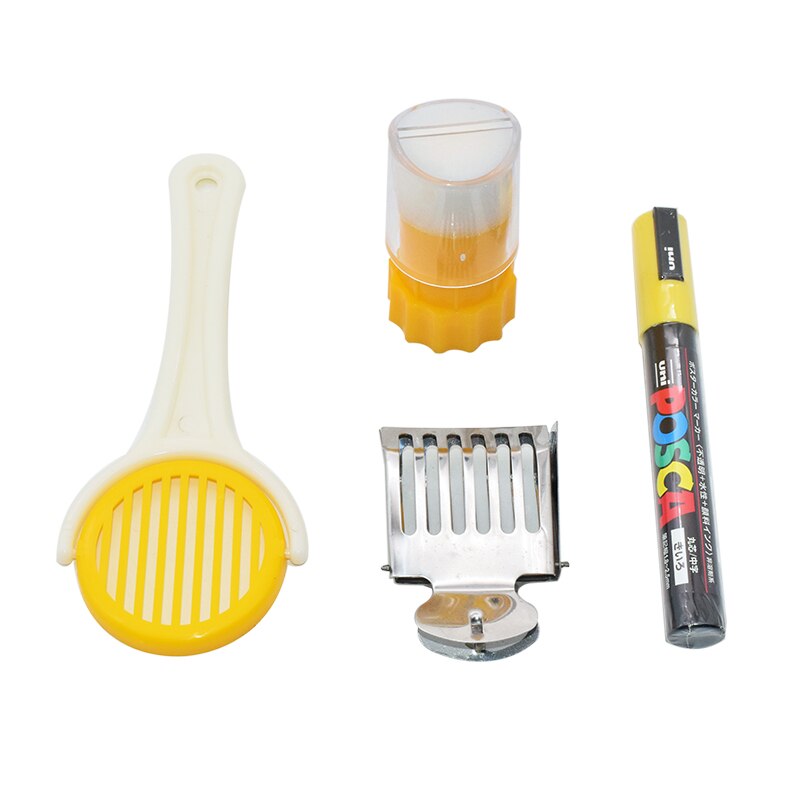 Queen Bee Marking Kit Queen Marking Cage Beekeeping Equipment with Queen Marker Pen for Beekeeper Beekeeping Queen Rearing: Queen Marking Kit B