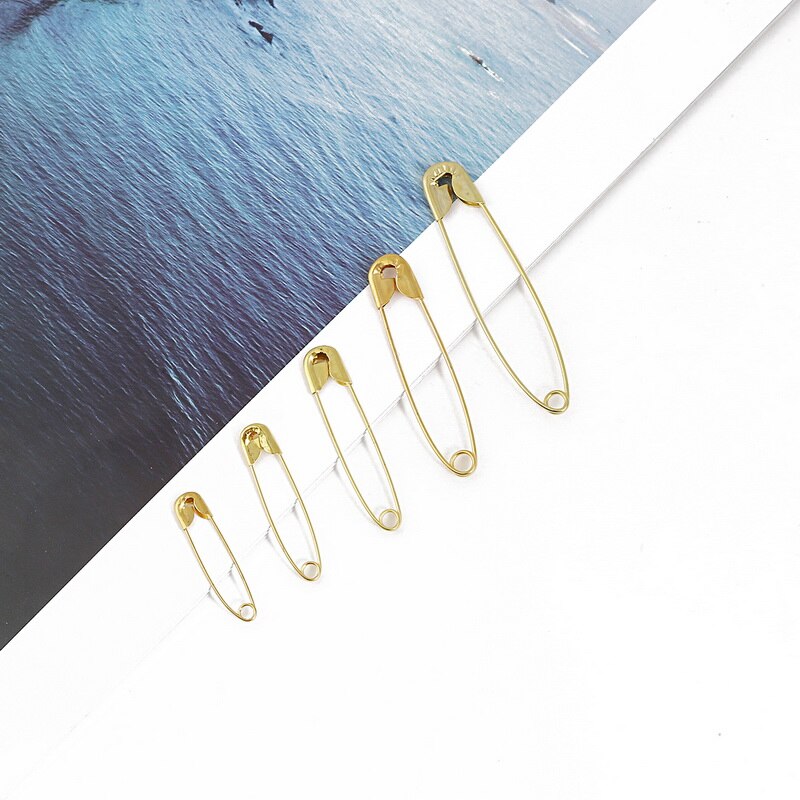 100pcs 50pcs Gold Silver Safety Pins DIY Sewing Tools Stainless Steel Needles Large Safety Pin Small Brooch Apparel Accessories