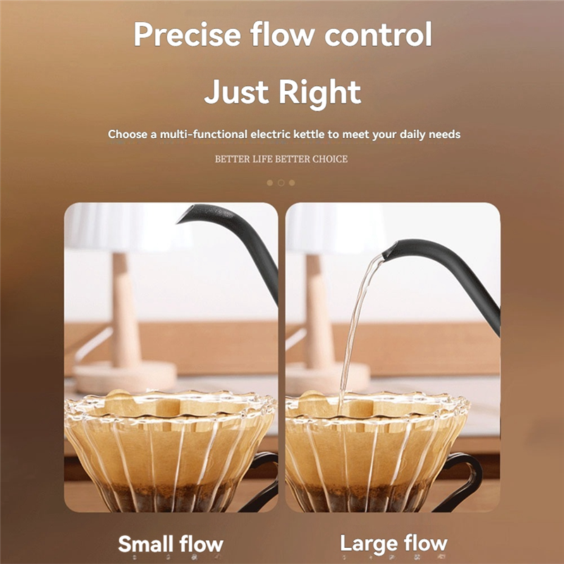 A36t-1000ml snabbvärmande vattenkokare 304 elektriska vattenkokare i rostfritt stål och kaffekokare automatisk avstängning