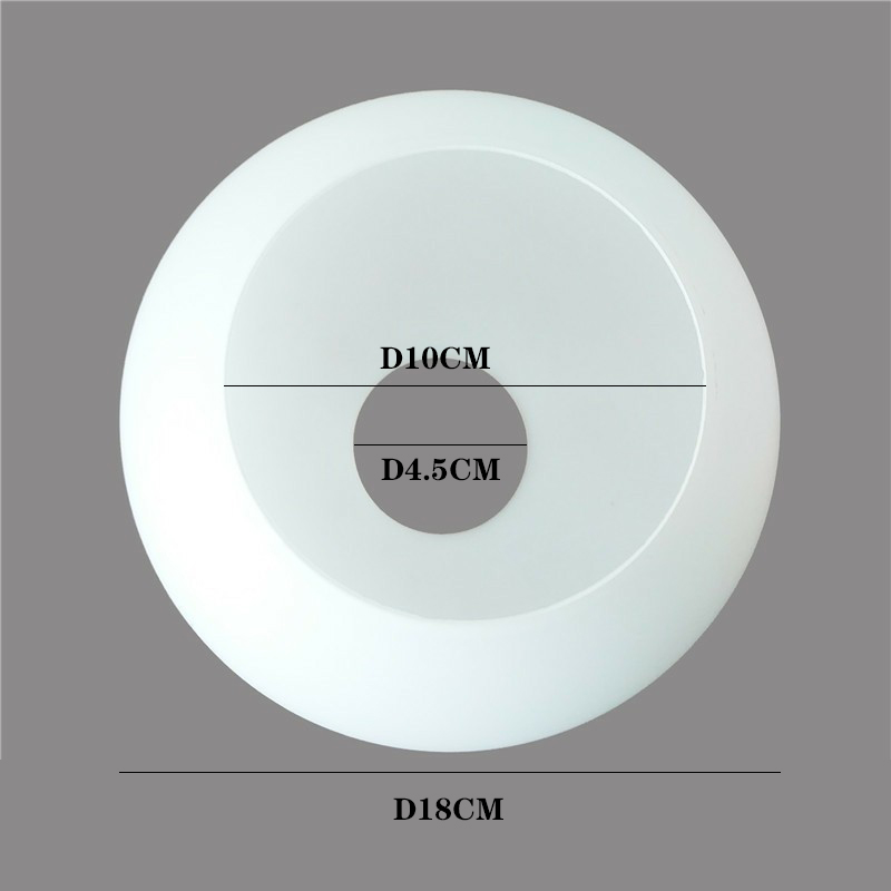D4cm D3cm Opening Witte Globe Glazen Lampenkap E27 E14 Melkachtige Glazen Lampenkap Vervangingsonderdeel Verlichting Accessoire voor Kroonluchter: GRIJS