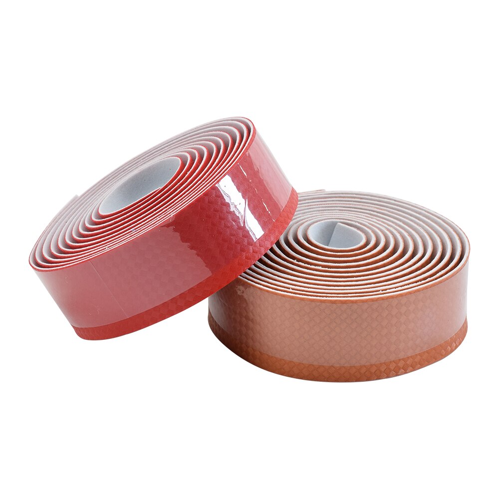 Road Carbon Fiber Bike Handlebar Tape Fixed Gear Bicycle Grip Tape Bullhorn Bar Tape +2 Bar Plugs Mountain Belt Straps
