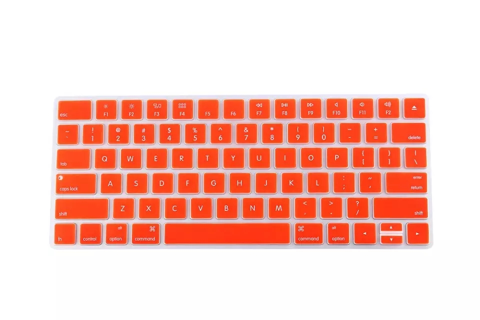 Silikone desktop pc magic keyboard cover skin til apple magic keyboard 2 trådløs genopladelig us version nyeste model): Orange