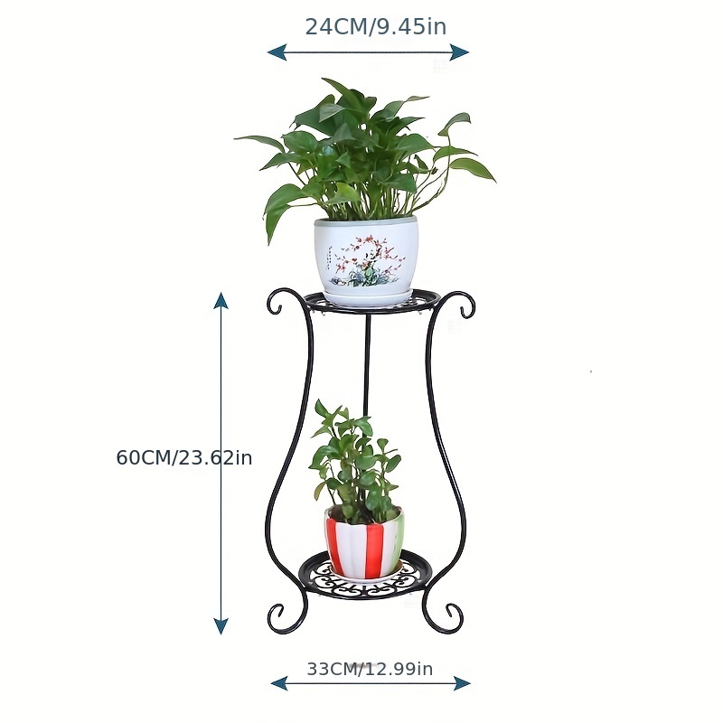 Mehrstöckiger Blumentopfständer für Innen und Außen mit Ablage, Freistehender Blumenständer Ich bin Europäischen Stil für Wohnzimmer und Balkon
