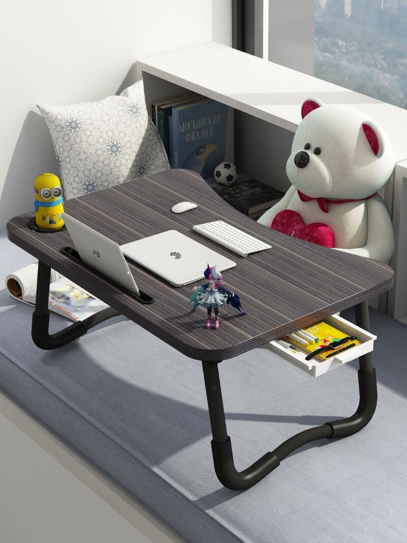 Soporte plegable para ordenador portátil, mesa de estudio para cama, sofá, mesa de servicio de té