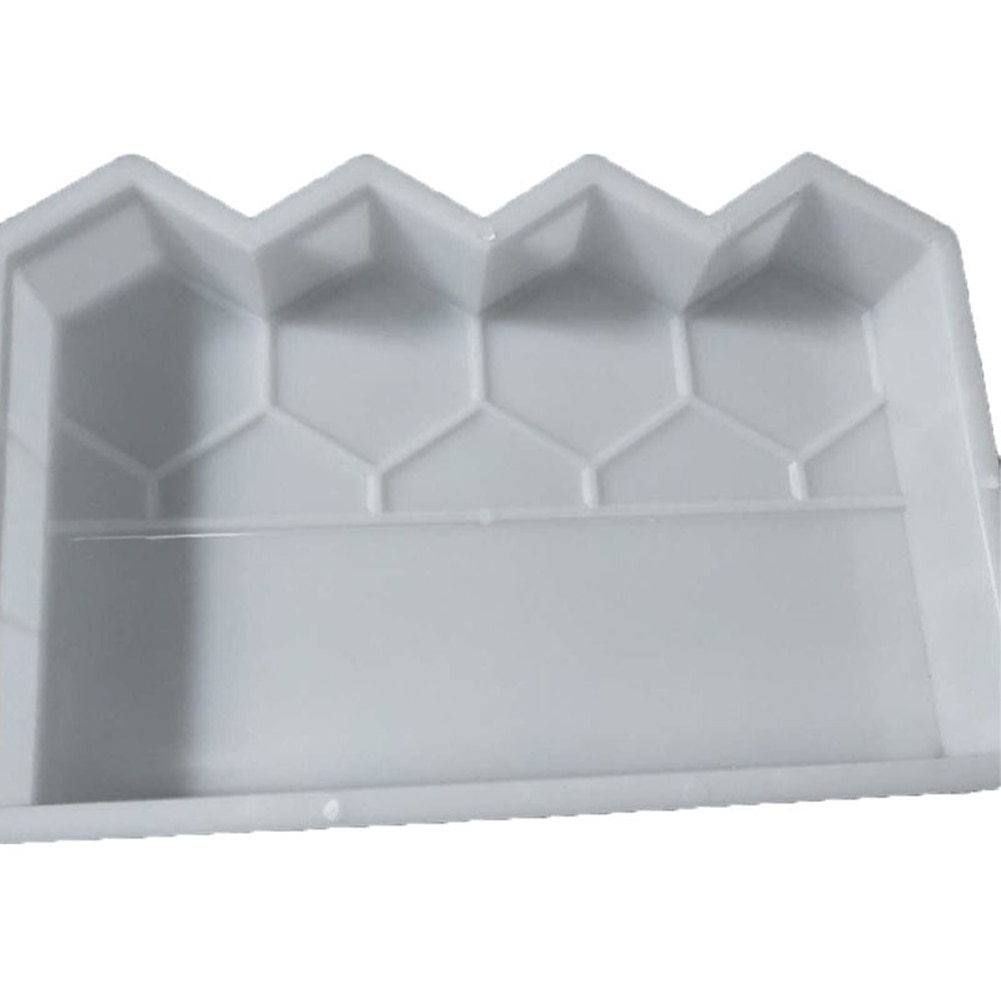 Molde de ladrillo de cemento duradero para estanque de peces, valla de jardín, pavimento, decoración para cama de flores de césped de plástico, Camino de piedras de hormigón antiguo reutilizable