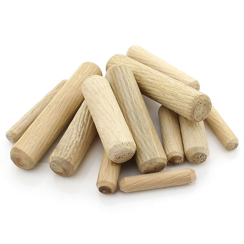 High Dutch wooden stick home connector round wooden plug twill wooden pin furniture connector M6M8M10M12 50pcs
