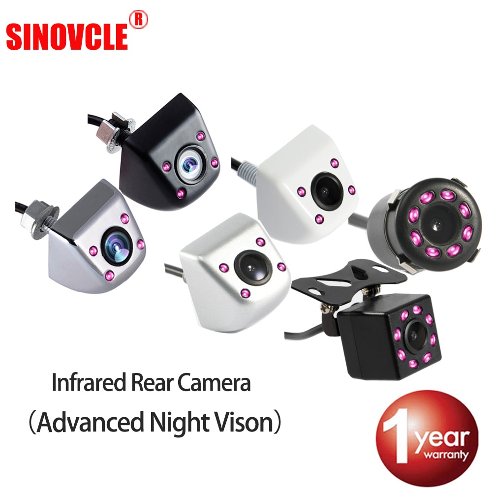 Sinovcle Auto Achteruitrijcamera Reverse Infrarood Camera Geavanceerde Nachtzicht Voor Parking Monitor Waterdichte Ccd Hd Video