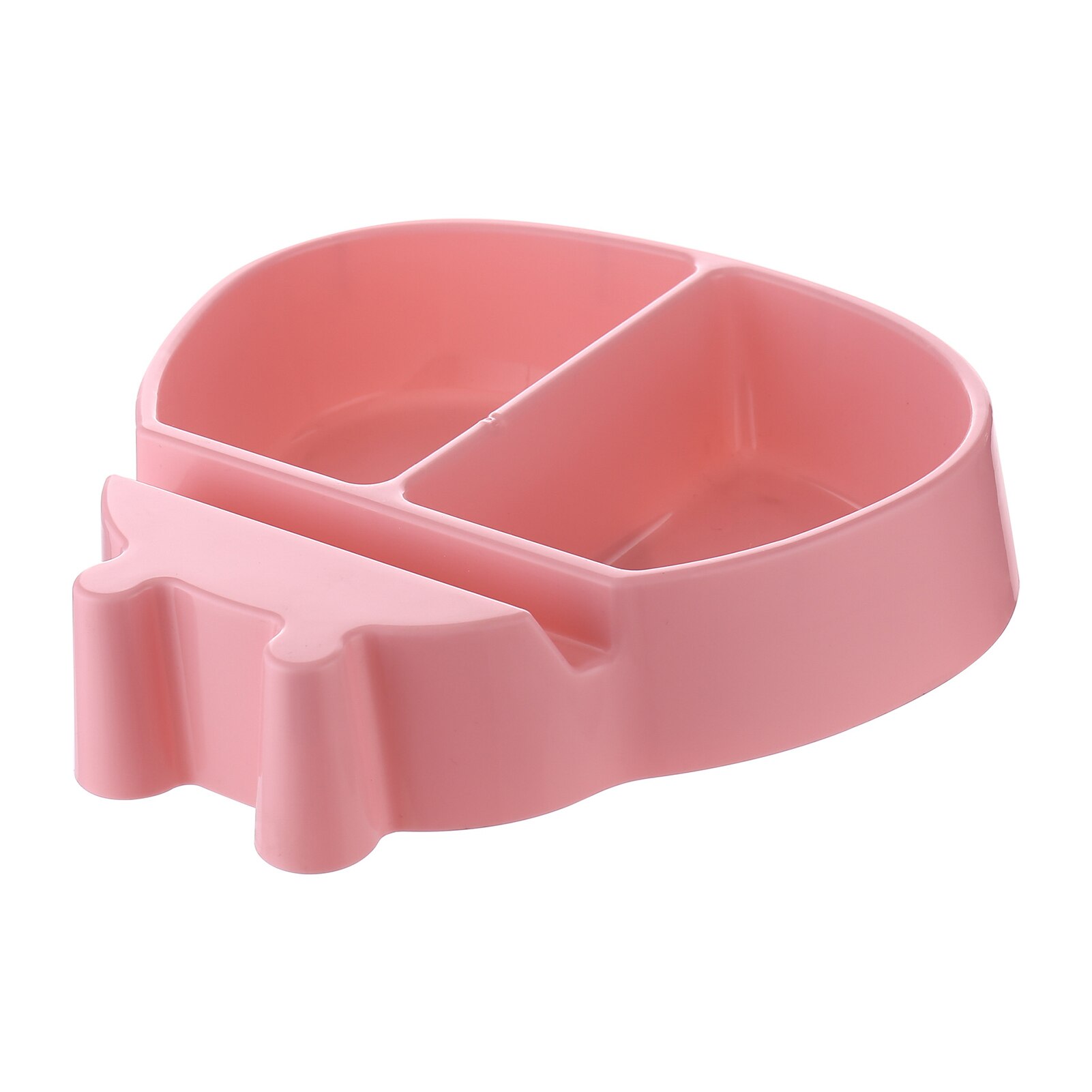 Support pour téléphone Snack bol salon en plastique Double couches boîte de rangement fruits Melon graines plaque bol YE: Pink