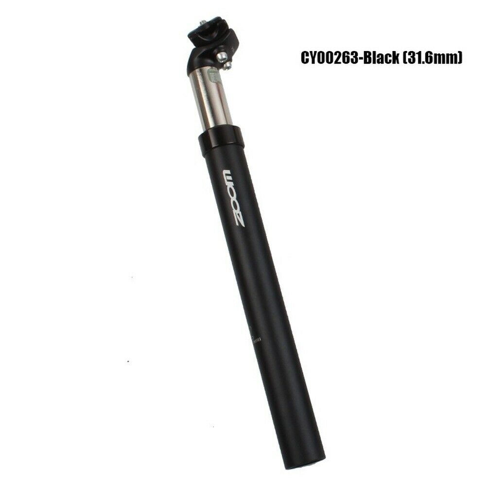 Mountain Bike Hydraulic Seatpost Aluminum Alloy Bicycle Shock Absorber Seat Tube Suspension Seat Rod Aluminum Seat Tube: Black31.6mm