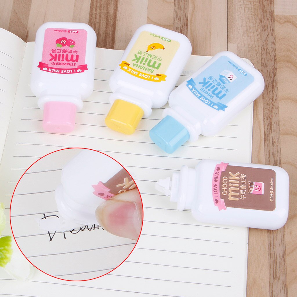 Correction Tape Stationery Cartoon Milk Bottle Style Office And School Supplies