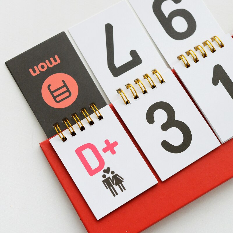 365 D jour calendrier Table calendrier anniversaire planificateur étude compteur mariage