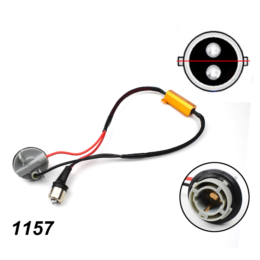 50W 6/8ohm 1156 P21W PY21W BAU15S 1157 P21/5W T20 7440 7443 T25 3157 Load Resistance Canbus Decoder Anti Hyper Flash Error Code: Mint
