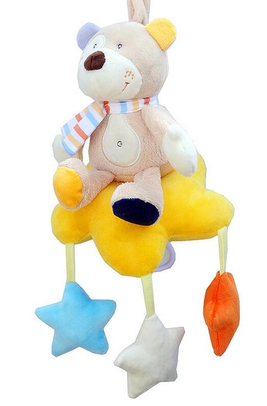 Babyspeelgoed rammelaars kinderen zacht pluchen speelgoed dierenclip bed hangende bellen uurwerk muziekdoos voor kinderwagen 40%  stuks