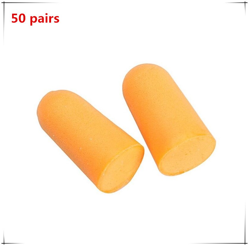 Earplugs high foam anti-noise earplugs ear protectors sleep soundproof earplugs workplace safety supplies: Cordless 50 pairs