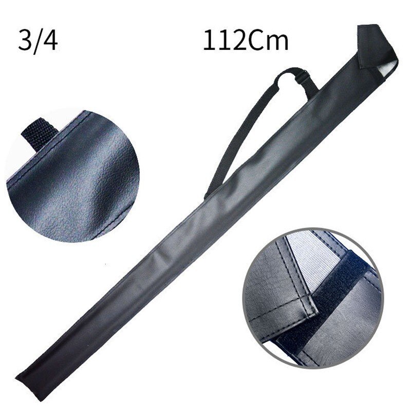 Vos Lachend 3/4 Zwart Lederen Snooker Cue Zak 112Cm En 1/2 Biljart 80Cm Zwembad Cue Zakken China: 3 4 112cm
