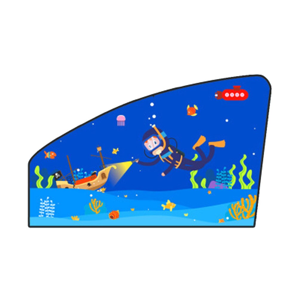 Auto Zonnescherm Zonnebrandcrème Isolatie Auto Side Window Magnetische Attachment Zonnebrandcrème Protector Voor Kids Leuke Cartoon: M04-02