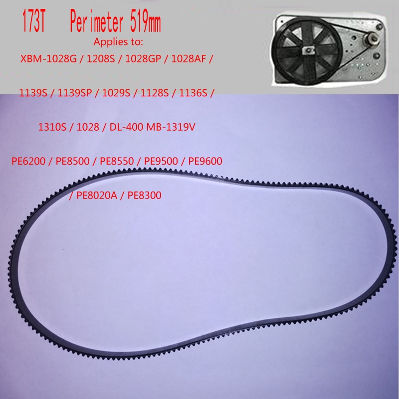 Breadmaker Conveyor Belts 173T Perimeter 519mm Bread Maker Parts Kitchen Appliance Parts bread machine belts