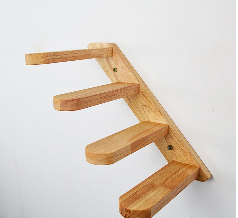 Animal de compagnie grimpeur | Échelle d'arbre de chat, planche à sauter, support de chat, Protection des meubles en bois pour chaton: left to right