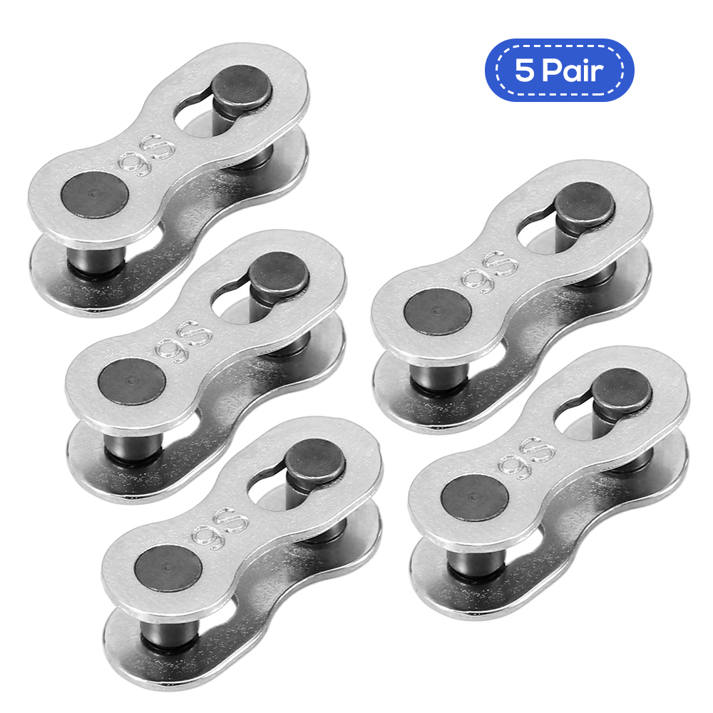 1 Paar/5 Paar Bike Chain Link Fietsketting Reparatie Tool Fiets Missing Link Bike Chain Connector 6- 8 S/9 S/10 S/11 S: 5 pair 9S