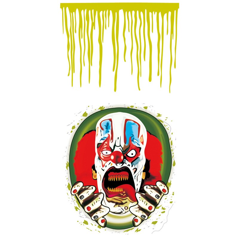 Closestool Sticker Personality Terror Style Sticker For Bathroom Decoration Home Decor Funny Closestool Sticker