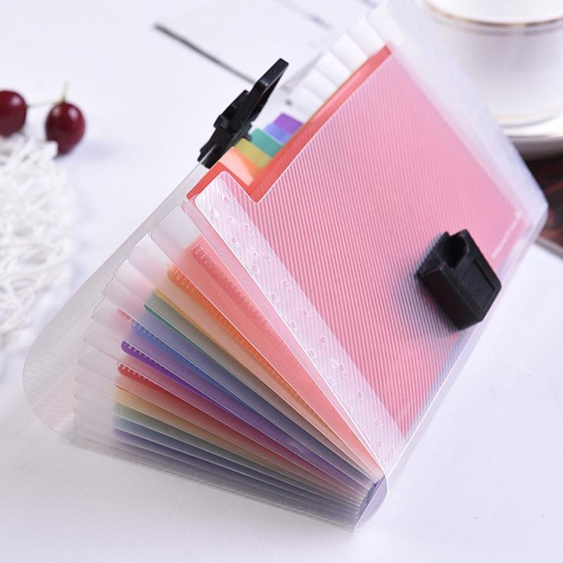 Vividcraft A6 Regenbogen Ausbau Datei Ordner Organizer Schicht Dokument 13 Lieferungen Büro Fichario Brieftasche Schreibwaren Organisieren L1B2