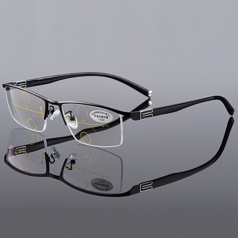 Smart Progressieve Meekleurende Leesbril Mannen Vrouwen Multi-Focus Anti Blue Ray Buurt-Ver Dual-Purpose lezers Bril