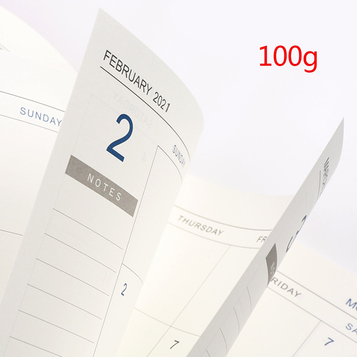 B5 Self-Filling Monthly Planner Notebook Notepad Teacher Lesson Schedule Business Office Record Notebook 24 Sheets for 18 Months