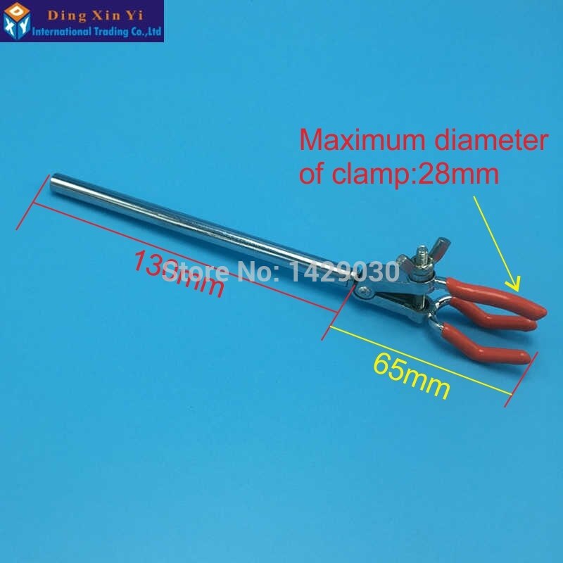 Small Laboratory clip Three Prong Extension Single Adjustment Flask Test Tube Laboratory Clamp