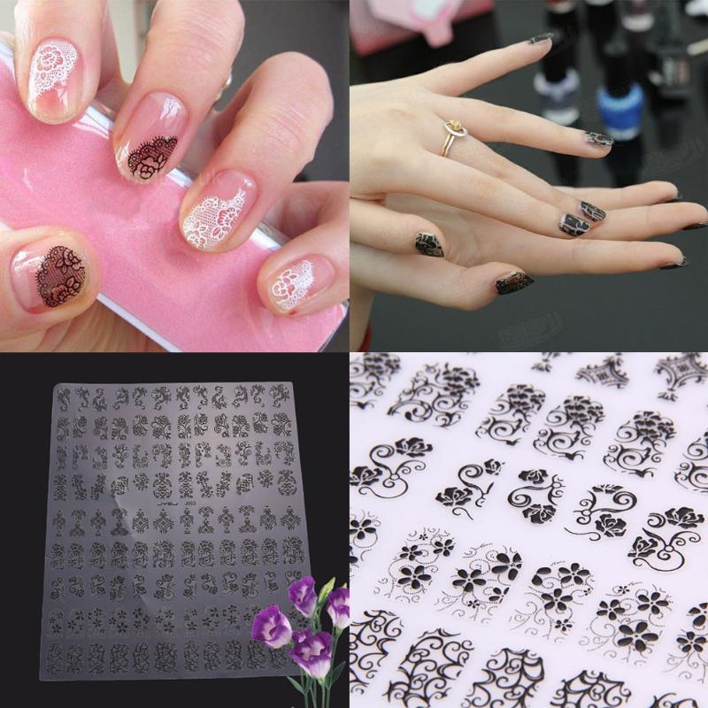 108Pcs 3D Diy Bloem Nail Art Stickers Bloem Water Transfer Nail Art Stickers Manicure Tips Decals Nail Art Decoraties