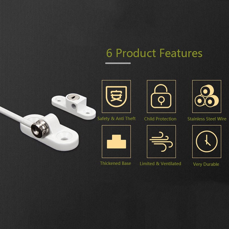 2 Pcs/Lot Child Protection Window Lock Baby Safety Window Limiter Home Use Door Stop Protection for Children Window Locks