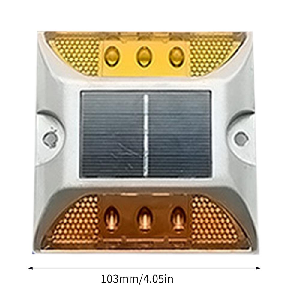 Driveway Reflectors Solar Solar Pathway Lights Outdoor Lasting Outdoor Warning Step Lights Solar Raised Pavement Marker: Red
