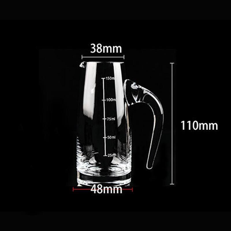 150Ml Kristal Glas Rode Wijn Decanter Heupfles Set Precisie Schaal Wijn Schenker Water Karaf Jug Schenker Beluchter Whiskey bar: Default Title