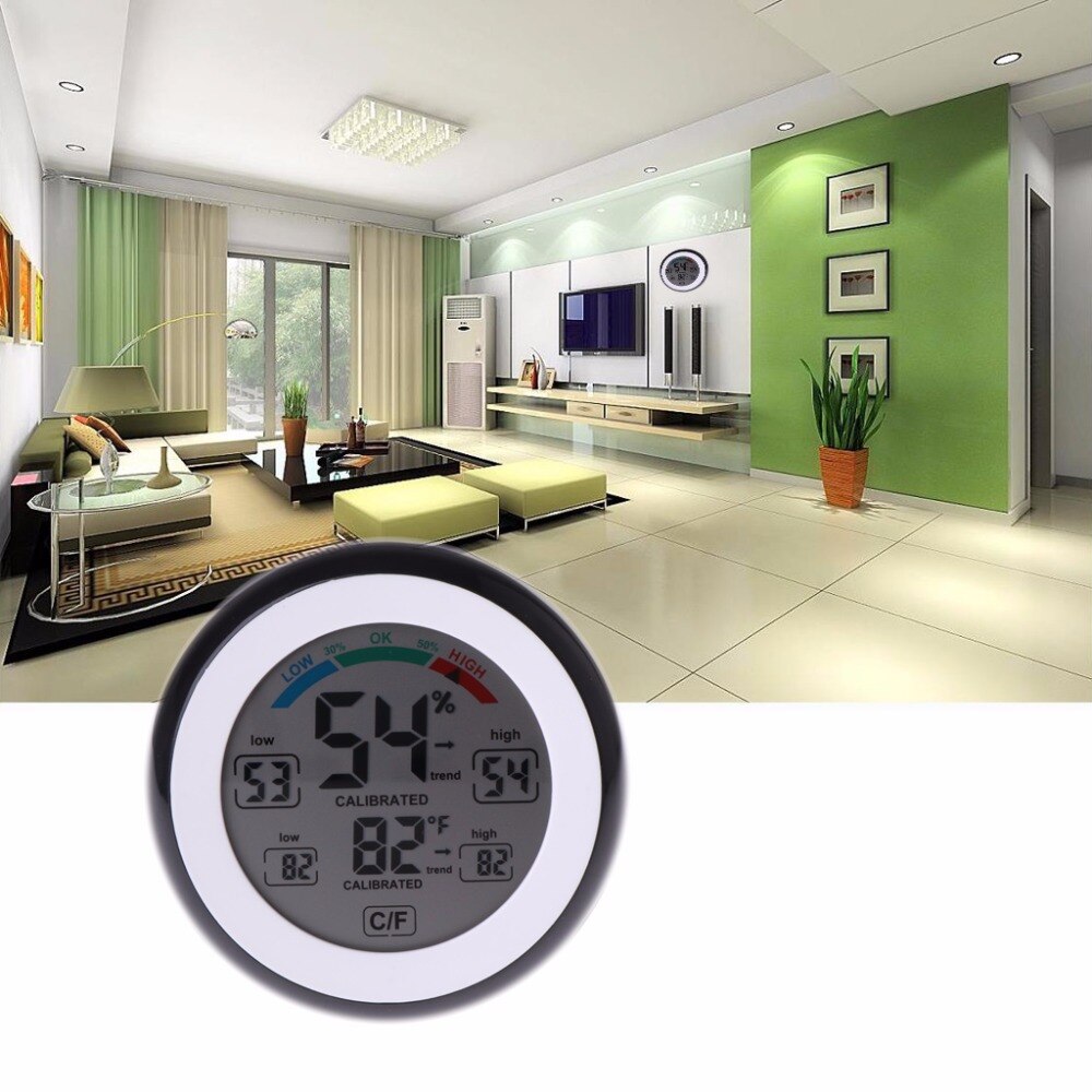Digitale Indoor Thermometer Hygrometer Touchscreen Temperatuurmeter Vochtigheid Monitor Tester Gereedschap
