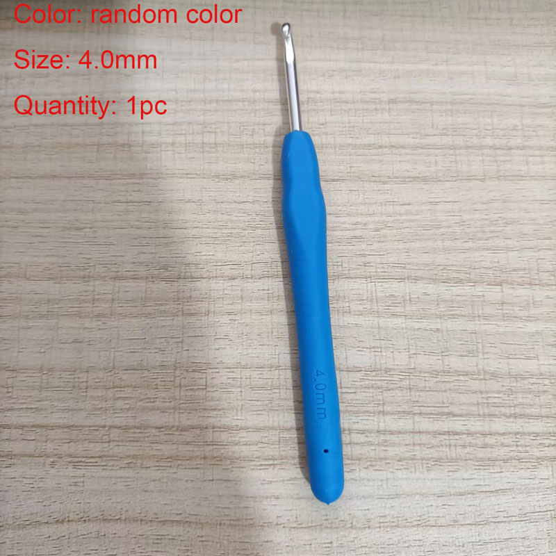1pc crochê ganchos 2.0mm-8.0mm ergonômico crochê ganchos de plástico alça de tricô para diy artesanato ganchos agulhas ferramentas suprimentos: Marfim