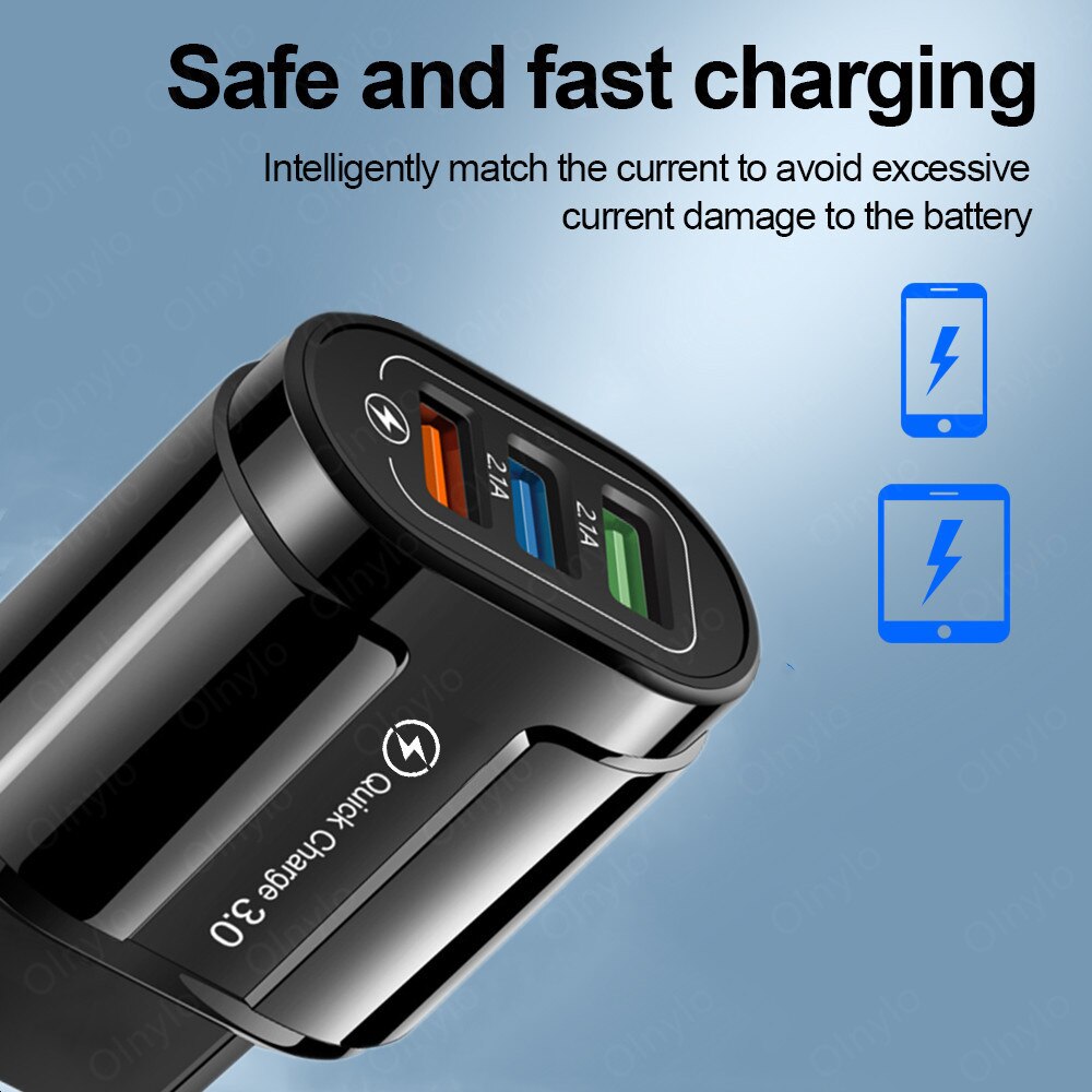 usb fast charger for iphone 11 samsung huawei charging charger quick charge 3.0 4.0 universal wall mobile phone tablet chargers