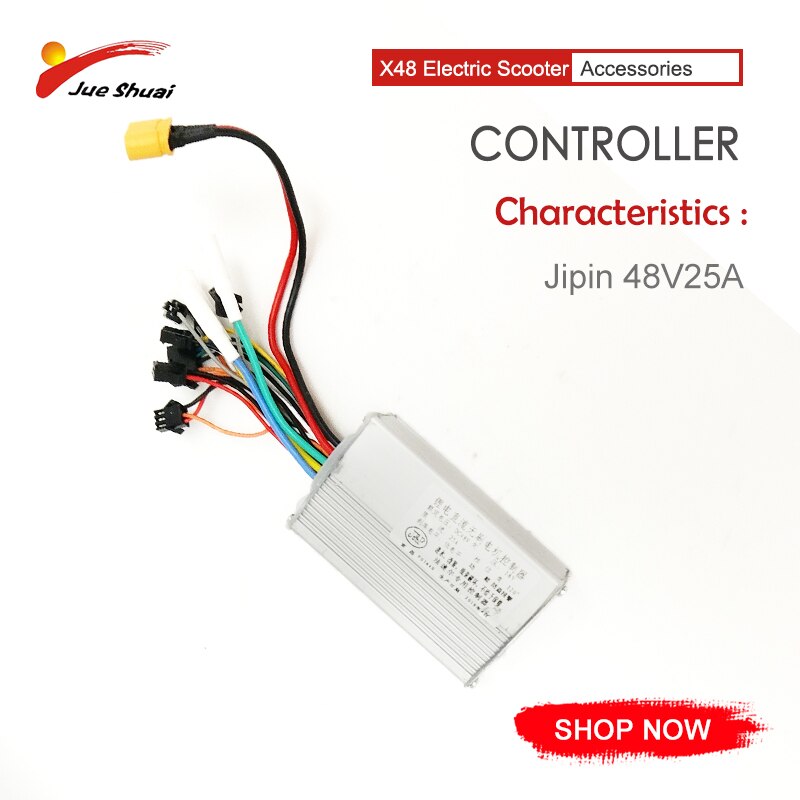 48V 25A Electric Scooter Controller for 500W E Scooter Accessories E Bike Bicycle Bicicleta Controller no Hall Sensor Ebike Kit