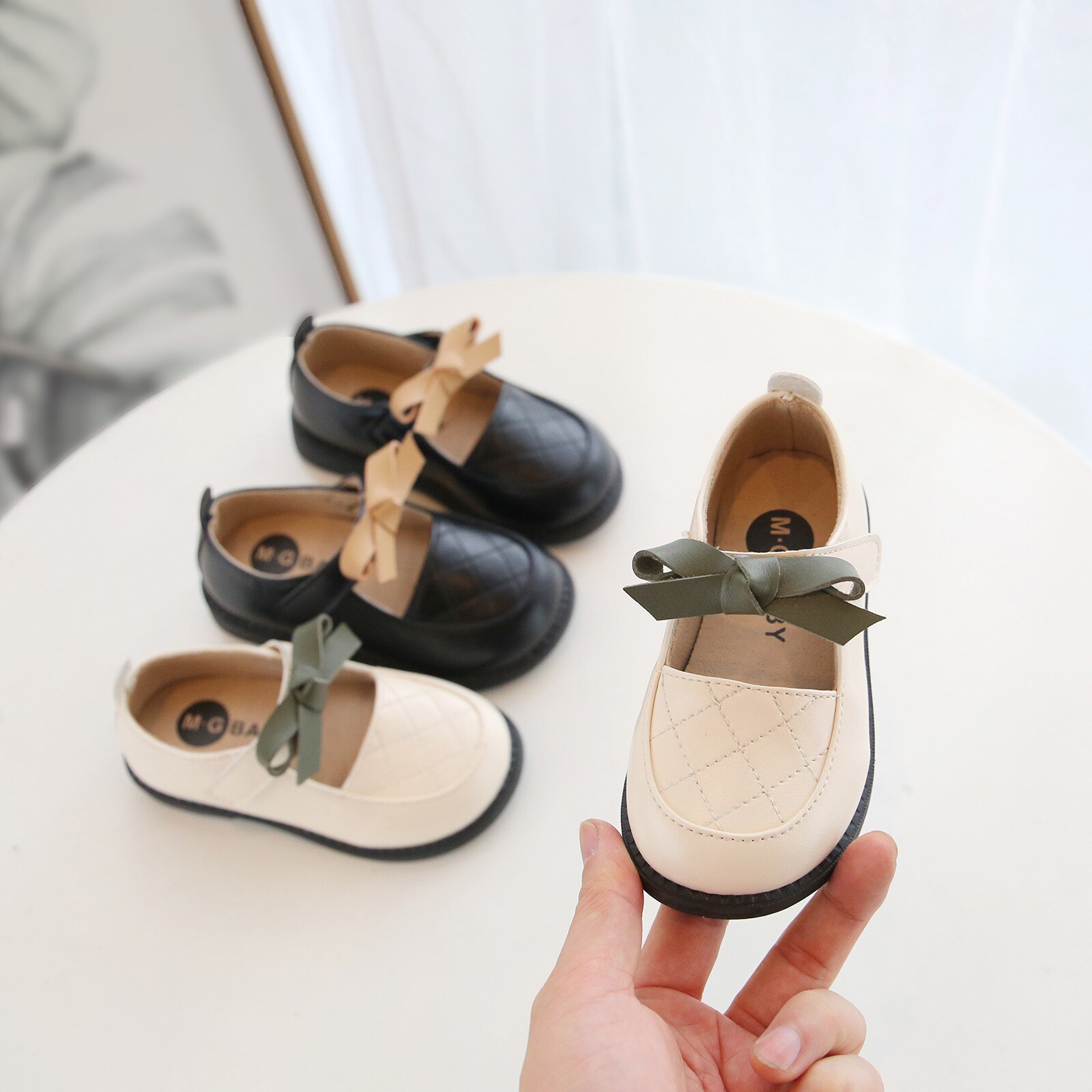 Enfants Chaussures Plates Chaussures Décontractées Bébé Enfants Bébé Filles Bowknot Unique Princesse Danse Chaussures Bébé Doux Semelle Confort Chaussures Souples