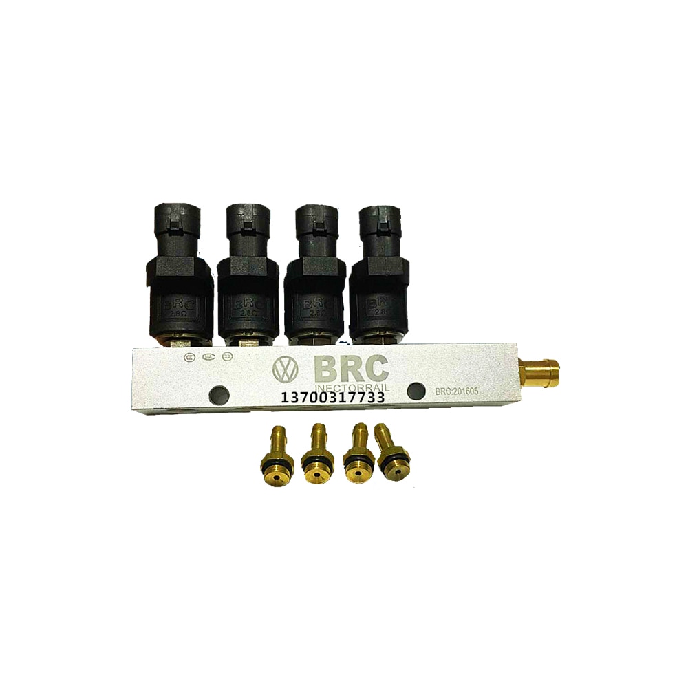 LPG CNG kits for Taxi BRC replacement Injector rail air nozzle 3/4Ohms CNG car natural gas modified Injector rail