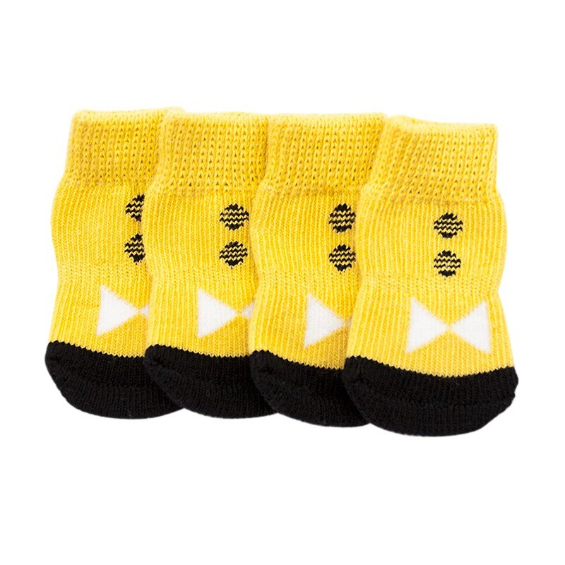 Kjæledyr hunder varer til hunder maskoter sko til hunder strikkede sko strikkede produkter 4 stk/sett: Y / M