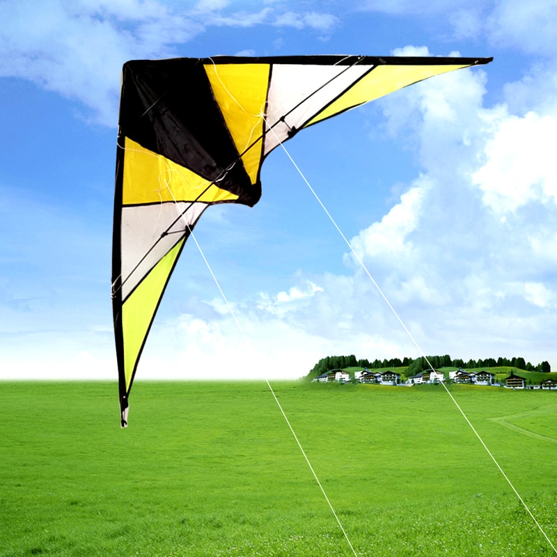 Hand Dubbele Lijn Stunt Kite 1.4 M Vier-Line Bediening Air Stunt Kite Is Eenvoudig En Te vliegen, mooie Vorm, Beginner Kite.